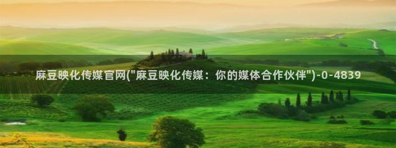 md麻豆传媒官网：麻豆映化传媒官网(\